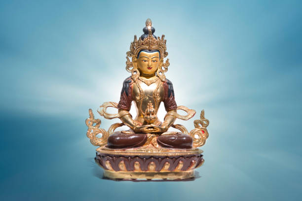statua di tara verde - buddha thailand spirituality wisdom foto e immagini stock
