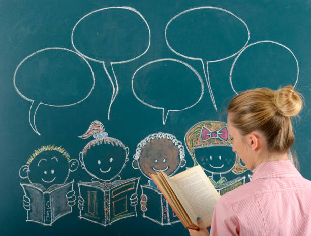 istock Young teacher and back to school concept 825147936