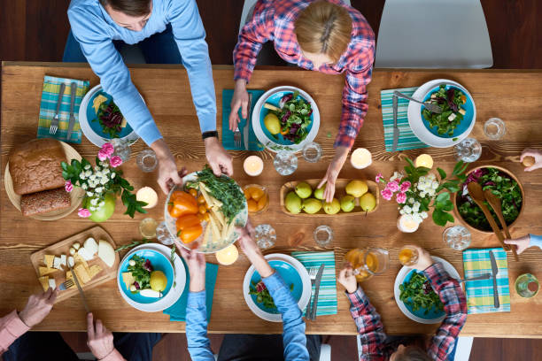 United family at one table
