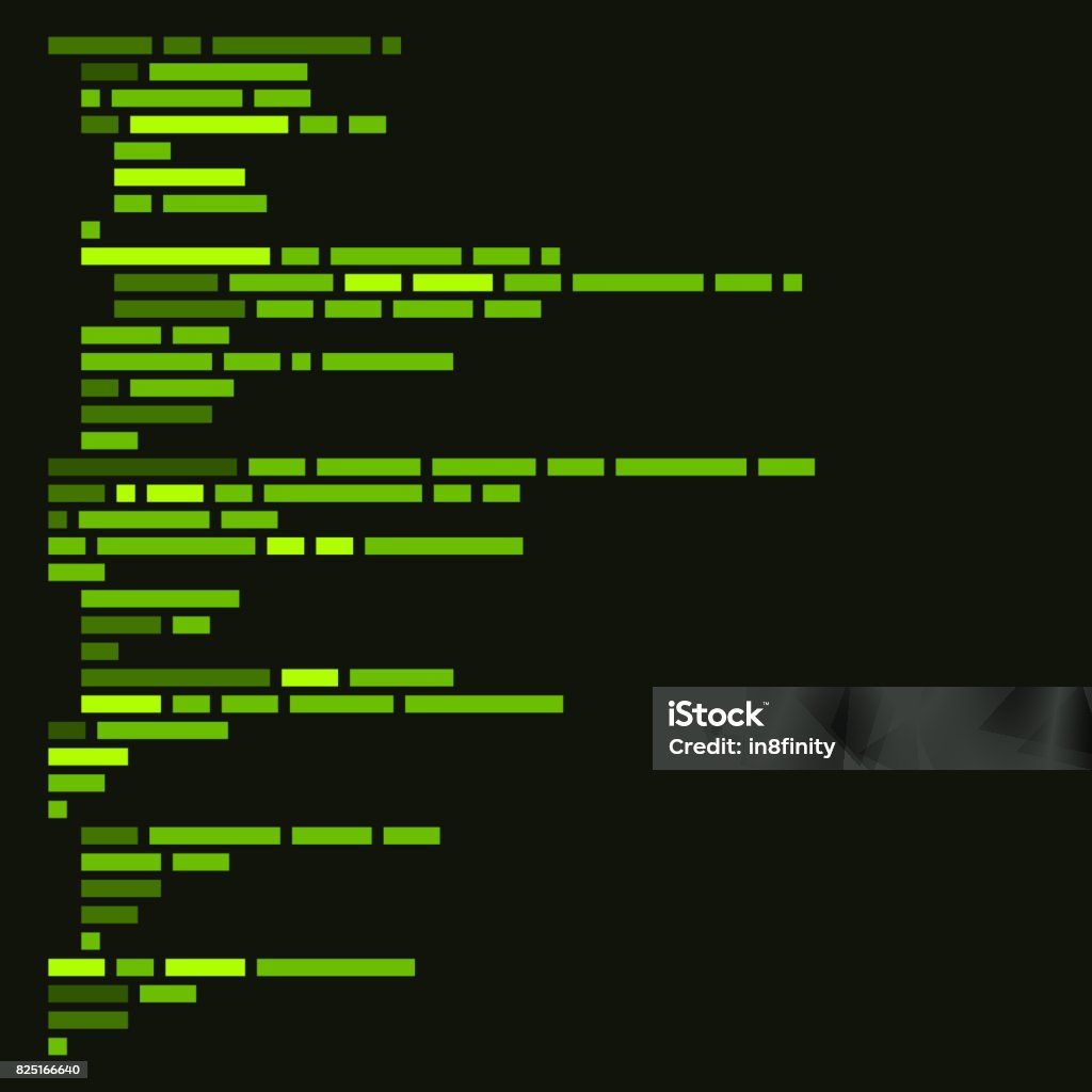 Program Code Listing Abstract Programming Background Vector Stock ...