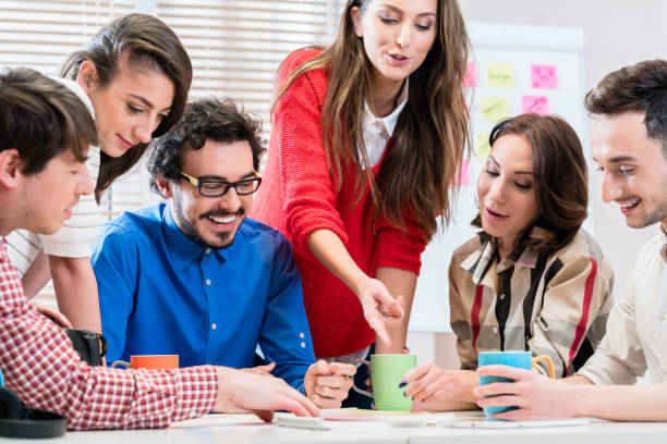 istock Team in creative agency discussing in meeting 825167744
