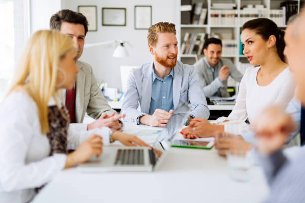 istock Business people working in office 825172750