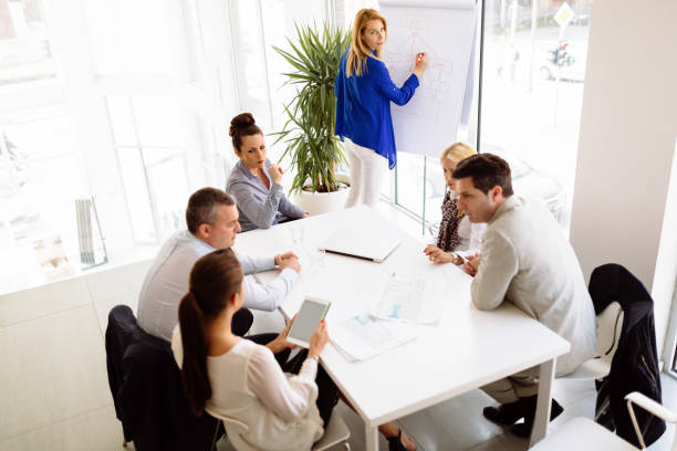 istock Presentation and collaboration by business people 825172752