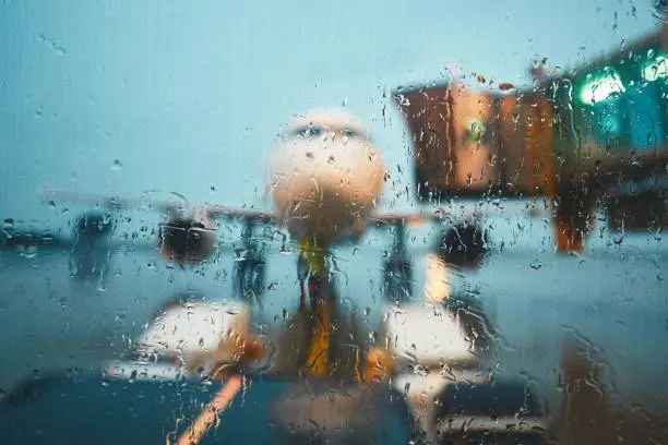 Photo of Airport in the rain