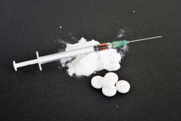 uzależnienie od narkotyków - narcotic heroin addiction hepatitis zdjęcia i obrazy z banku zdjęć