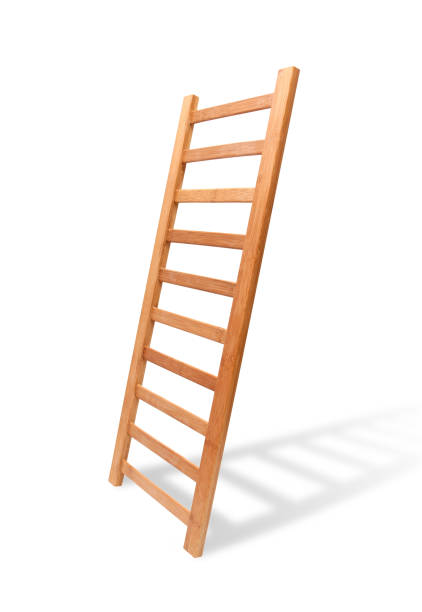 istock [Clipping path] Ladder isolated on white background 825193966