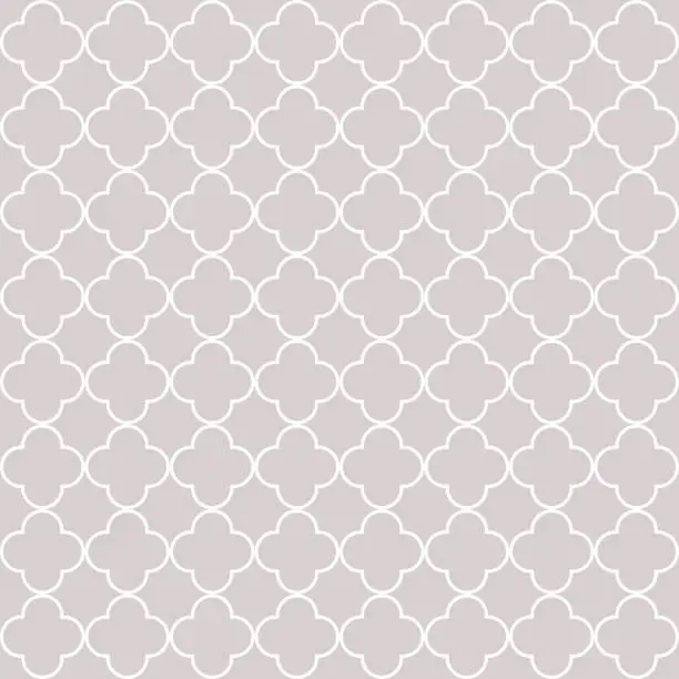 Vector illustration of Quatrefoil geometric seamless pattern