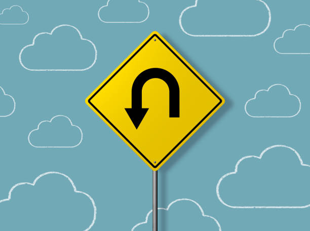 istock U-Turn Sign - Business Chalkboard Background 825198592