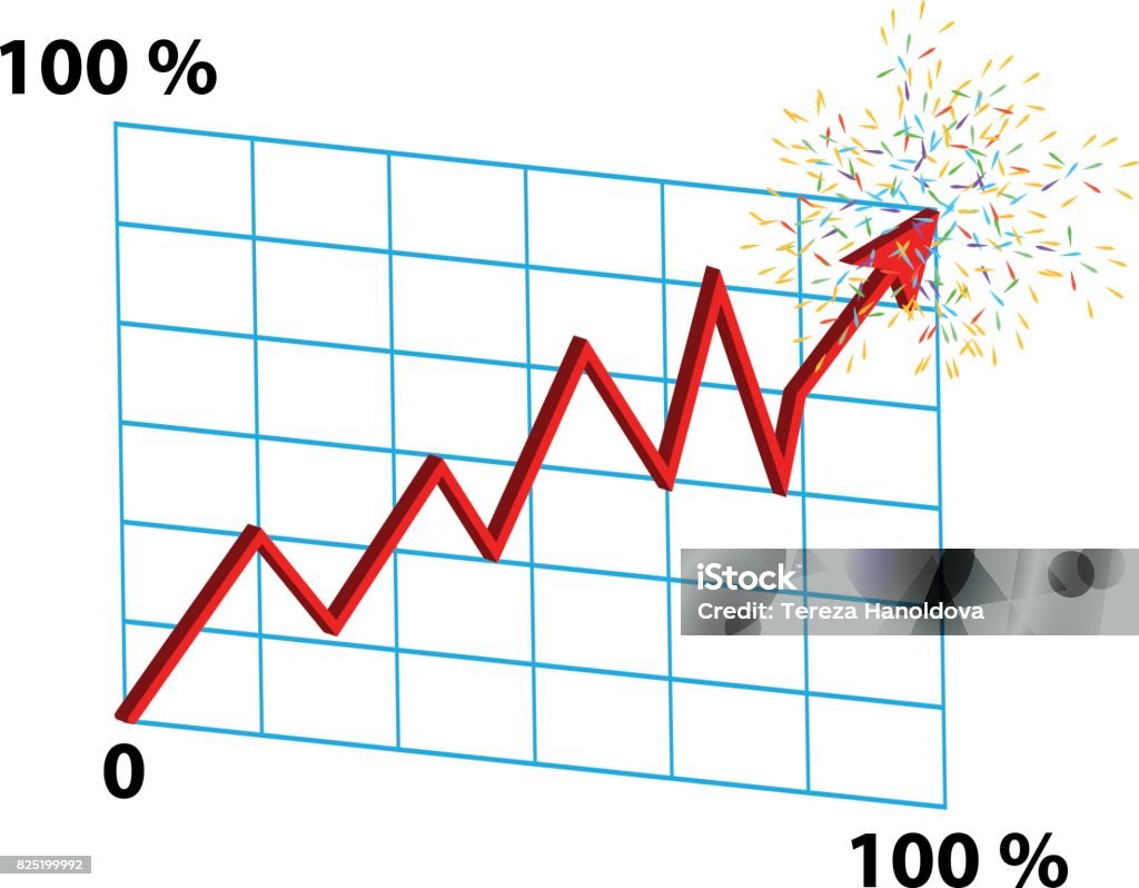 Graph Whit Background Abstract Graph On White Background Vector Illustration Stock ...