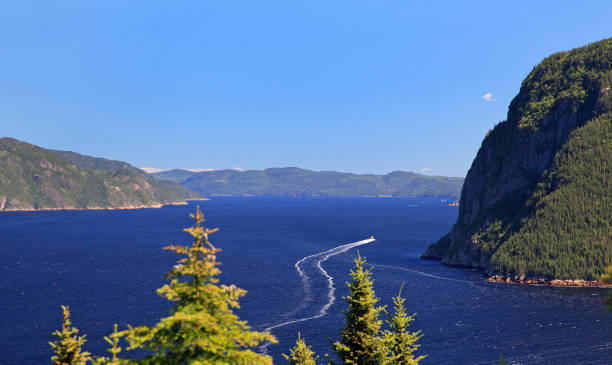 saguenay fjord, quebec, canada - saguenay imagens e fotografias de stock