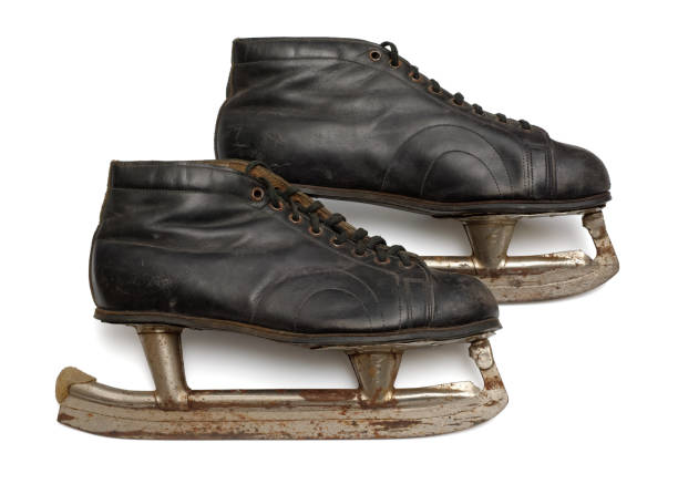 istock Pair of old ice skates 825208056