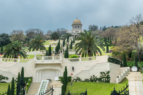 istock Bahai gardens - stairs from right 825208622