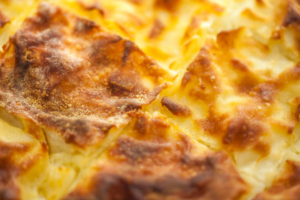istock Achma, pie with cheese, lasagna with cheese, khachapuri, Georgia 825211658