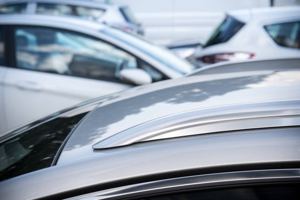 istock Different cars on a public parking lot 825228470