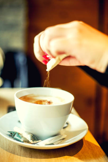 istock Cup of espresso coffee on the table 825231024