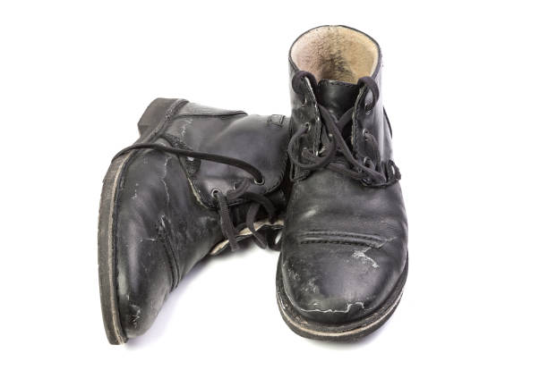 istock men's shoes with salt 825243218