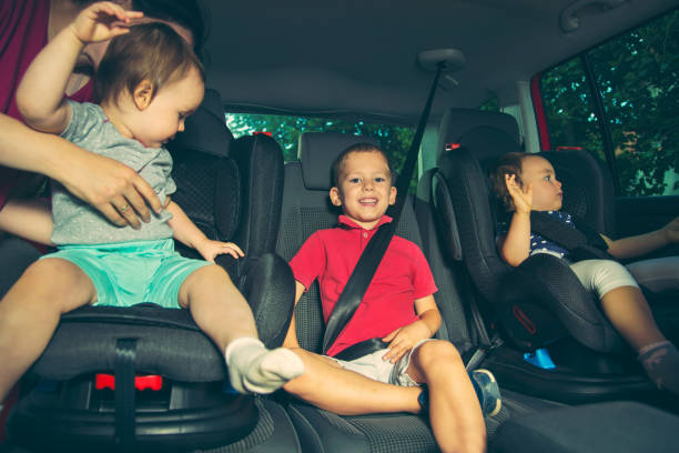 istock Children travelling in car 825261810