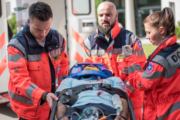 istock Paramedic team on accident scene 825271288