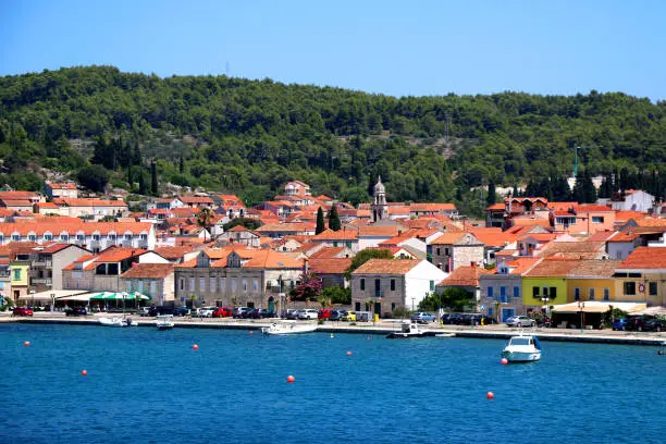 Vela Luka is a picturesque coastal town on Korcula Island, in Croatia.
