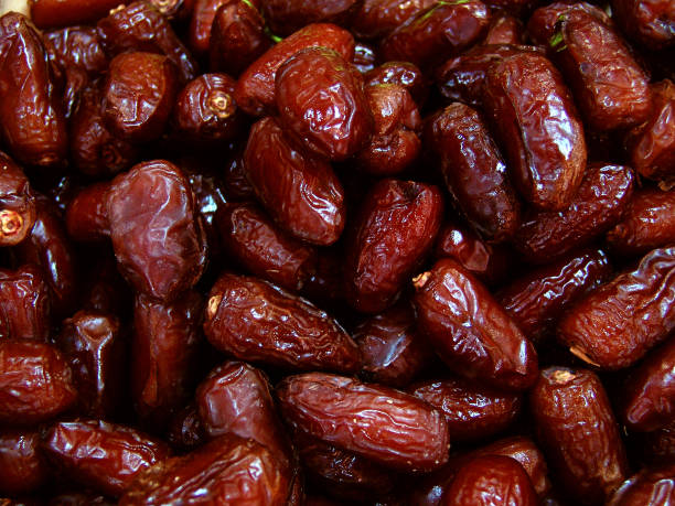 Sweet dried dates stock photo