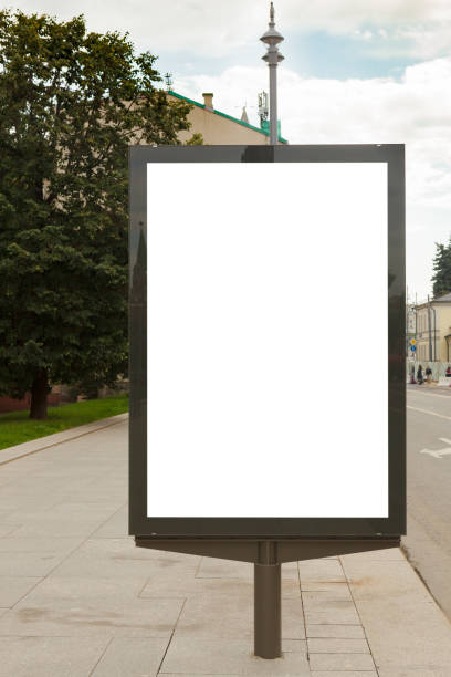 istock Blank vertical street billboard poster 825296002