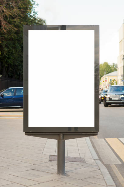 istock Blank vertical street billboard poster 825296344
