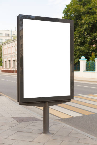 istock Blank vertical street billboard poster 825298190