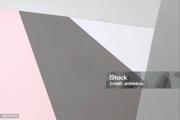 Pastel Colored Paper Background Stock Photo - Download Image Now - Gray Color, Pink Color, Pop Art