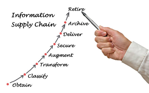 istock Diagram of Information Supply Chain 825313286