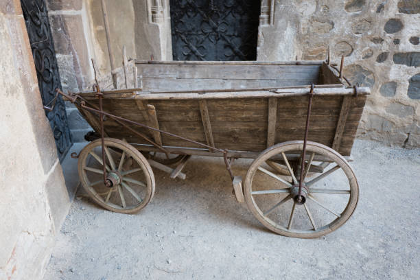 istock Old wooden cart 825316084