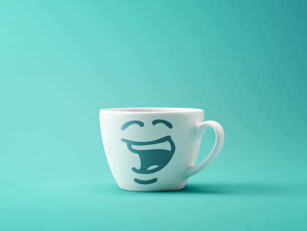 istock White Coffee Cup isolated in Colorful Backgound 825334896