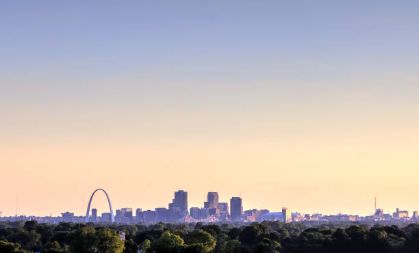 St. Louis, Missouri from Cahokia Mounds