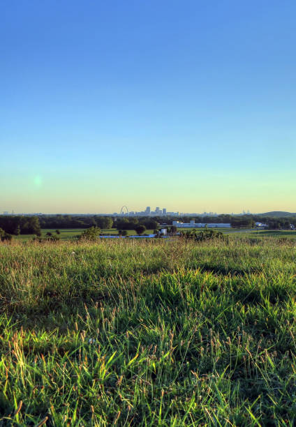 istock St. Louis, Missouri from Cahokia Mounds 825340718
