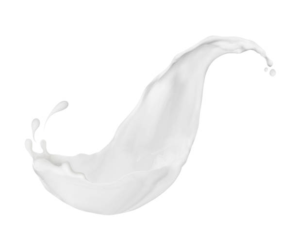 istock Splash of milk or cream isolated on white background 825341404
