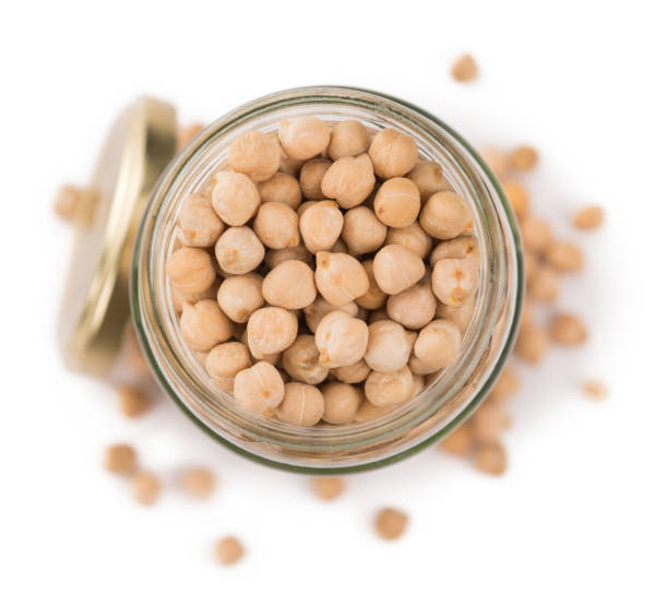 istock Portion of Chickpeas isolated on white 825355660