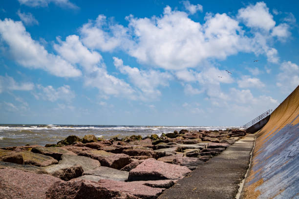 Seawall in Galveston Texas