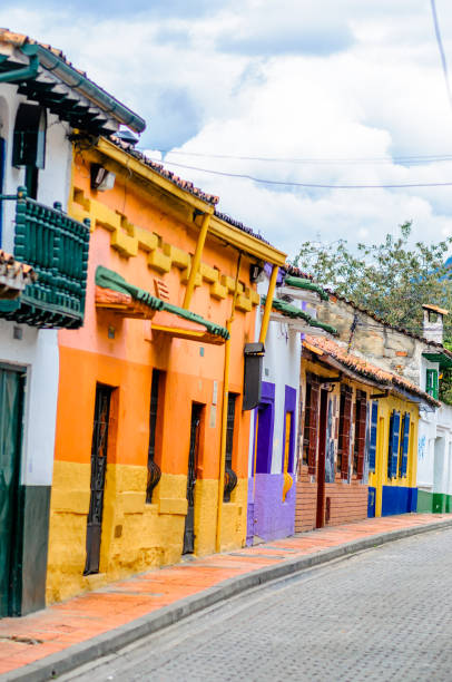 istock colorful colonial buildings in Bogota 825363150