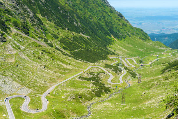 istock Transfagarasan winding highway in Romania 825371164