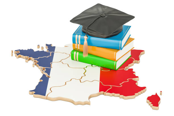 istock Education in France concept, 3D rendering isolated on white background 825372490