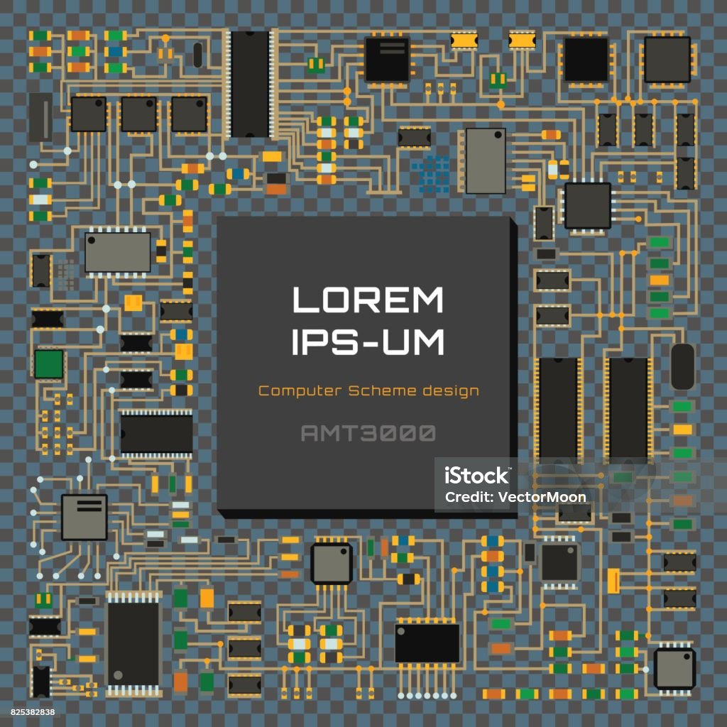 Computer Chip Technology Processor Circuit Motherboard Information ...