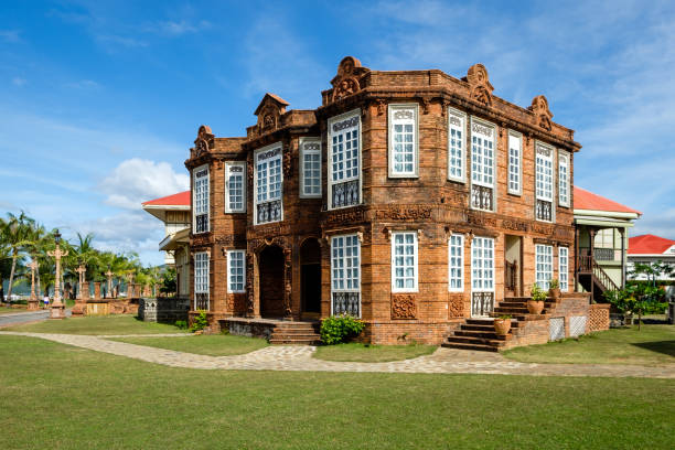 Las Casas, Bataan - Philippines. April 29, 2016: Mexico style vintage building during beautiful and calm afternoon in Las Casas of Bataan, Philippines