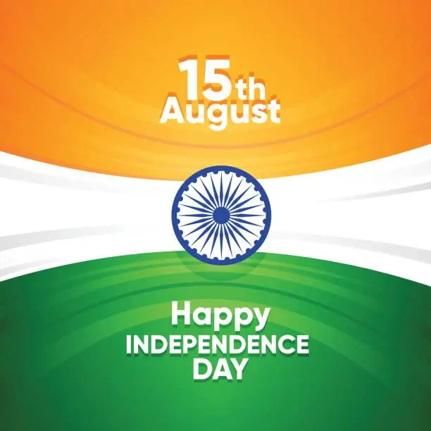 Vector illustration of India Independence Day Background