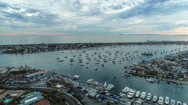 istock Night in Newport Beach, California 825404740