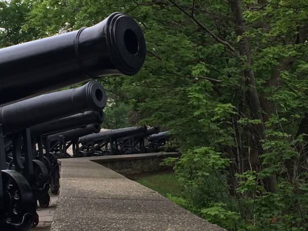 istock Row of cannons 825405454