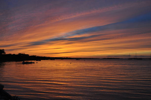 istock Hamptons Boat Sunset 825416790