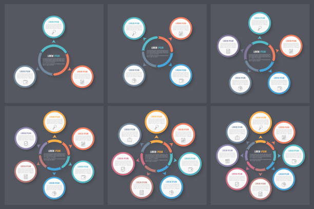 동그라미 infographic 템플릿 - 5152 stock illustrations