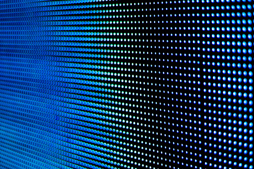 Background blue screen technology LED modern and beautiful.