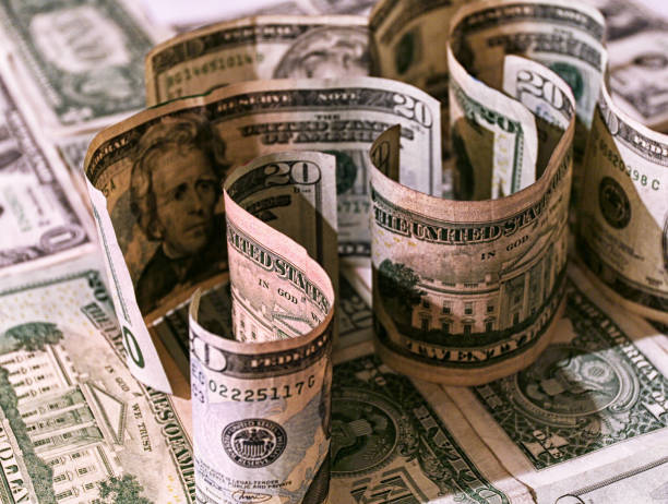 istock Dark Twisted USA Currency Money Maze 825439294