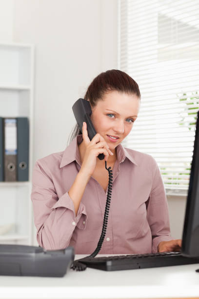 istock Businesswoman on phone 825442954