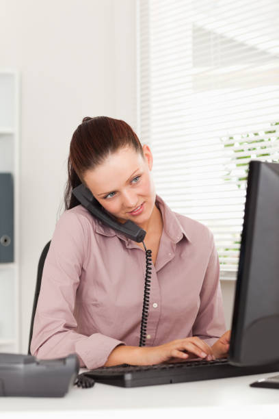 istock Busy businesswoman in office 825442972